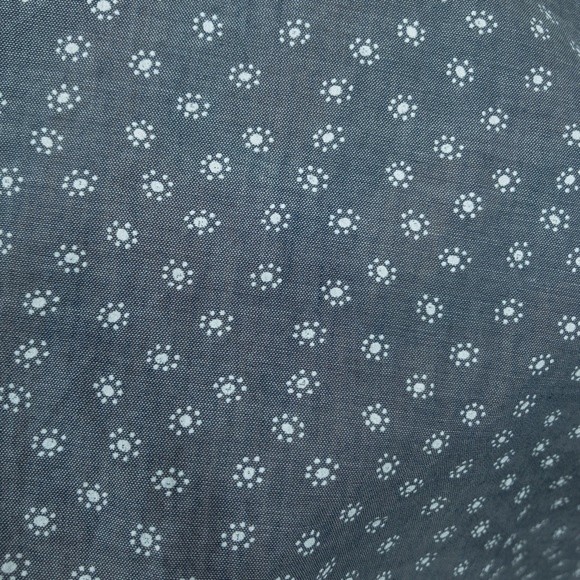 Canda C&A Off The Shoulder Blouse Top Blue Printed Size  XL/ 44 - Picture 7 of 10